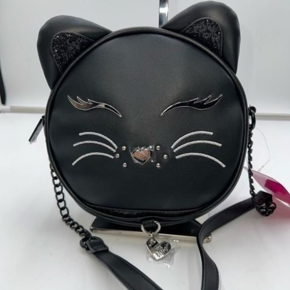 Betsey Johnson Black Cat Kitsch 🐈‍⬛️ Crossbody XOKITTY - Picture 16 of 16
